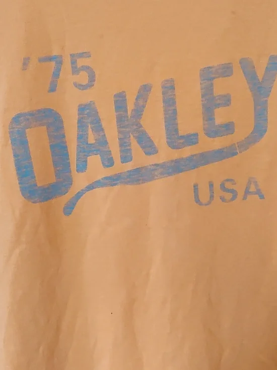 Oakley Men's Orange Graphic Logo Short Sleeve Tee - Picture 3 of 4
